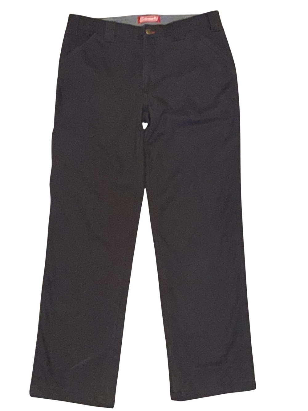 Coleman Men's Sz 40 x 32 Fleece Lined Work Pants Utility Gray Canvas